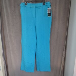 NWT Chapter One Size 14 Elegant Blue Wide Leg Pants
